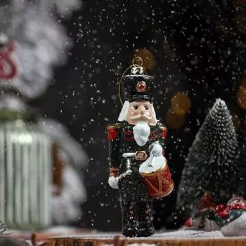 Plastic Christmas Hanging Pendants Xmas Tree Wreath Mailbox Plane Drop Ornaments Cane Drum Party Supplies Xmas Tree Decorations