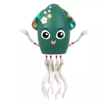Plastic Dancing Octopus Toy Interactive Walking Dancing Octopus Desktop Ornament
