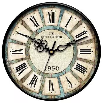 Пластиковый дизайнер Аналоговый Sweep Silent (Нет звука тик-тик) Круглые настенные часы с кварцевым механизмом для дома (12 х 12 дюймов, 30 см х 30 см х 6 см), зеленый