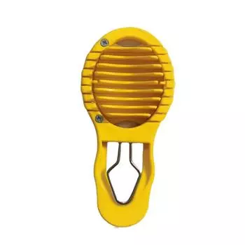 Plastic Egg Shell Peeler Yellow Boiled Eggshell Perforator Multifunctional Egg Slicer Kitchen