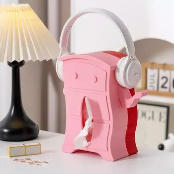 Plastic Facial Tissue Box Detachable Tissue Dispenser Premium Napkin Storage Box Cabinet розовый