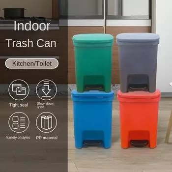 Plastic Garbage Cans Multi-purpose Trash Bin For Eco-friendly Living Stylish Rubbish Bin Effective