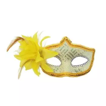 Plastic Halloween Party Mask Feather Half Face Cover Facial Accessories Masquerade Mask Girl