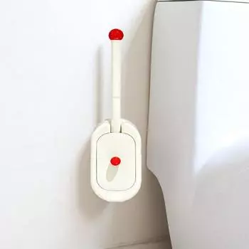 Plastic Hanging Toilet Brush Silicone Brush Head Corner Cleaning Tools Bathroom Style A