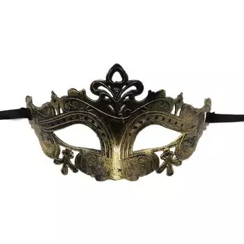 Plastic Jazz Flat Head Mask Party Cosplay Props Half Face Mask Halloween Masks Women Style 09