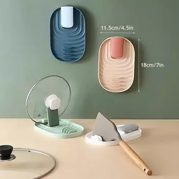 Plastic Pot Stand Spatula Spoon and Chopsticks Rest Holder Useful Kitchen Useful Things Storage Pots Rack Tools Dining Bar Home