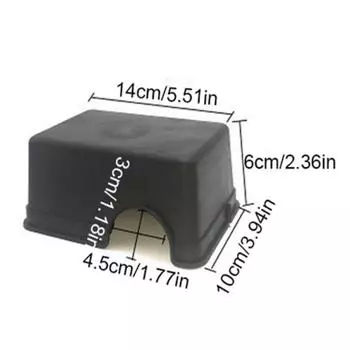 Plastic Reptile Hide Box Black Reptile Caves Small Animal Hideaway Snake Shelter House Lizards M