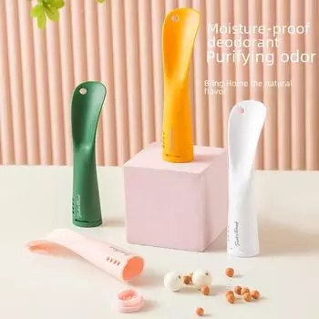 Plastic Shoe Horn with Deodorizing Box - Hanging Shoe Lifter and Wear Aid