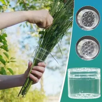 Plastic Spiral Ikebana Stem Holder DIY Arrangement Holder Transparent Spiral Flower Stem Holder Bouquet Floral Arranger