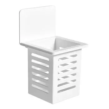 Plastic Spoon Chopsticks Holder Drying Rack Kitchen Tableware Holder Wall Hanging Cutlery Drainage Basket Storage Box