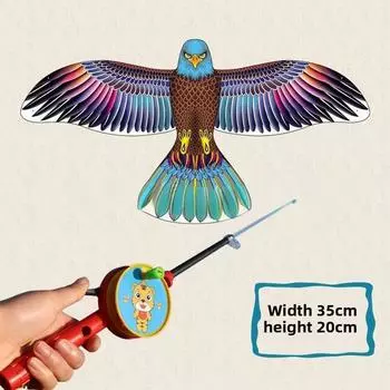 Plastic Swallow Eagle Bird Kite With Movable Wings For Kids Outdoor Toys Fun Style A
