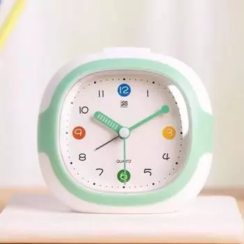Plastic Tabletop Clock Cartoon Snooze Wake Up Clocks Creative Time Clocks Children