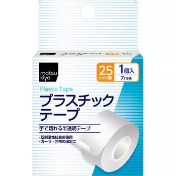 Пластиковая лента шириной 25 мм x 7 м рулон 1 шт Ленты Товары для оказания первой помощи Прозрачная пластиковая лента, которую можно разрезать вручную. Ленты 1 set