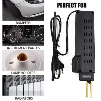 Plastic Welder 50W Hot Nail Gun With 200 Nails Car Bumper Repair Kit Cracking Tool Garage Nailer PVC Machine Welding Wire Tool чёрный