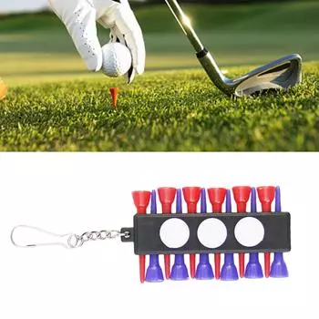 Plastics Golfs Tees Holder Belt Golfs Tees Storage Clip Golfs Bag Belt Clip for Golfs Bag Accesories for Men and Women