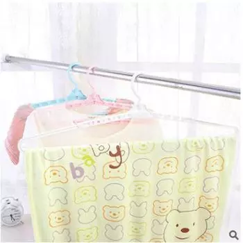 Пластик для одежды, экономящий место, сушилка для одежды, вешалка для полотенец, вешалка для шарфов, стеллажи для хранения синий