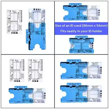 Пластиковая электрокардиограмма 7-шаговая линейка для точных измерений, быстрых оценок, больниц, клиник, образовательных целей 1