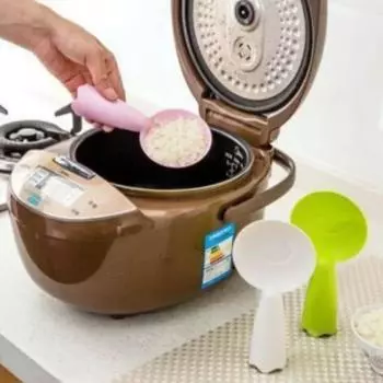 Пластиковая антипригарная ложка для риса Лопатка для риса Лопатка для риса Совок для приготовления пищи Напольный дизайн Совок для риса Кухонная утварь Посуда Инструменты жёлтый