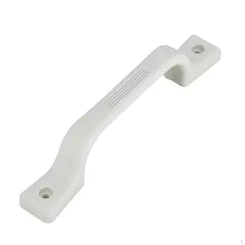 Пластиковая белая ручка для прицепов RV 9,25x0,79x1,97 дюйма, прямая установка белый