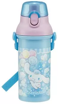 Пластиковая бутылка для воды Skater 480 мл с антибактериальными блестками Cinnamoroll Магазин Sanrio Girls Сделано в Японии Детская PSB5SANAG-A