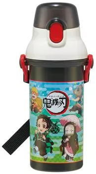 Пластиковая бутылка для воды Skater 480 мл антибактериальная демон Kimetsu no Yaiba Mission Pilgrimage Boys Сделано в Японии Детский убийца: PSB5SANAG-A