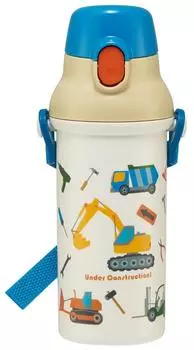 Пластиковая бутылка для воды Skater 480 мл, антибактериальная, рабочая, для мальчиков, сделанная в Японии, детская PSB5SANAG-A