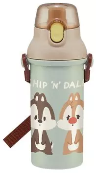 Пластиковая бутылка для воды Skater 480 мл антибактериальная Disney Chip Dale Dull Girl Сделано в Японии Детская и PSB5SANAG-A