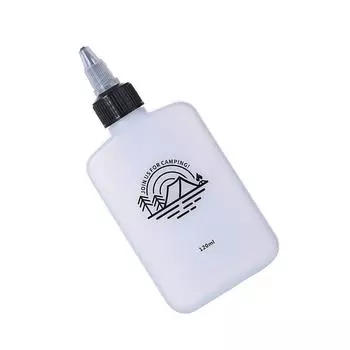 Пластиковая бутылка для выдавливания Маленькая бутылка для выдавливания для барбекю 120 мл Многоразовая прозрачная бутылка для приправ 1