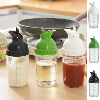 Пластиковая бутылка для заправки салата, удобная бутылка для приправы, универсальная бутылка для масла, домашняя белый