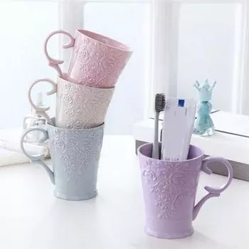 Пластиковая чашка для полоскания рта, кружка для кофе, чая, воды, резная чашка для зубной щетки, стаканы для ванной комнаты, домашний держатель для зубной щетки, чашка, посуда для питья, инструменты