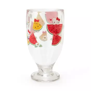 Пластиковая чашка Sanrio с ножками, разноцветные фрукты Hello Kitty, персонаж Hello Kitty 14 xx 115771 7,5 7,5 см