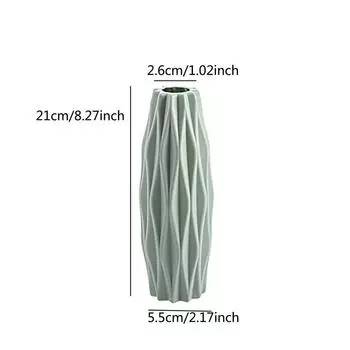 Пластиковая Цветочная Современная Ваза Украшение Дома Ваза в Скандинавском Стиле Имитация Керамического Цветочного Горшка Украшения Вазы Для Цветов
