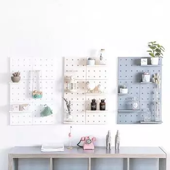 Пластиковая доска с отверстиями для хранения в гостиной, кухне, перегородке спальни, настенной подвеске, настенной стойке для хранения, бытовой технике