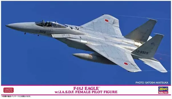 Пластиковая фигурка женщины-пилота ВВС Хасегава Eagle 02325 1/72 Самооборона F-15J с JASDF