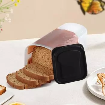 Пластиковая хлебница объемом 5,4 литра, хлебница с крышкой, держатель для сэндвичей, нарезанный хлеб чёрный
