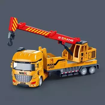 Пластиковая игрушка инженерная машина спасения с инерционным приводом для развития детей Crane