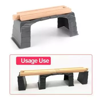 Пластиковая имитационная сцена туннель грот совместимый деревянный обучающий поезд мальчик дети рождественский подарок игрушка