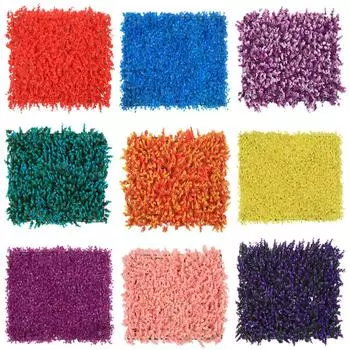 Пластиковая имитация стены из растений Цветная зеленая стена из растений Миланский газон Эвкалиптовый фон Декоративные опоры для стены Искусственный газон зелёный/белый