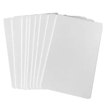 Пластиковая карта LIKENNY, ПВХ-карта, твердый футляр, белая простая карта, совместимая со струйным принтером, можно печатать 10 штук размером 86 мм*54 мм*0,8 мм…