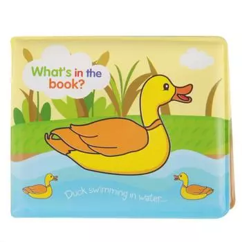 Пластиковая книга для детской ванны, устойчивая к разрыву детская игрушка для душа, игрушки для раннего образования, игрушки для купания(утка)