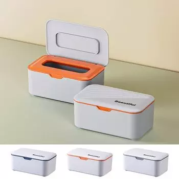 Пластиковая коробка для влажных салфеток, большая емкость, салфетки, коробка для влажных салфеток, корзина для хранения салфеток, кухня синий