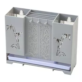 Пластиковая корзина для палочек для еды, кухонные столовые приборы, сушилка, дренажный держатель, настенный органайзер для посуды для S