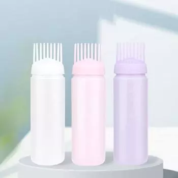 Пластиковая краска для волос, многоразовая бутылка, аппликатор, расческа, дозатор, салонная краска для волос, парикмахерская, укладка, бутылка-краска