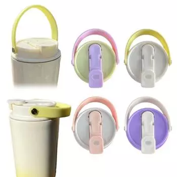 Пластиковая крышка стакана с отверстием для соломинки для стакана на 30 унций Красочная многоразовая крышка стакана с защитой от разливов со льдом фиолетовый