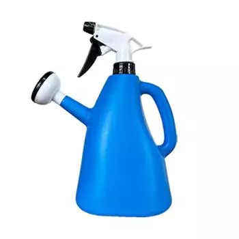 Пластиковая лейка, горшок, садовые принадлежности, садовые растения, регулируемый напор, распылитель, для комнатных растений, 1 л, опрыскиватель для цветов, для дома синий