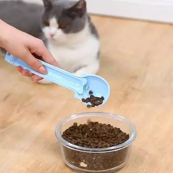 Пластиковая лопатка для жидкой подачи для кошек, ложка для корма для домашних животных, соковыжималка для закусок, кормушка для кошек, совок для кормления кошек зелёный