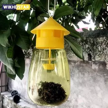 Пластиковая ловушка для фруктовых мух, ловушка для дрозофил, ловушка для фруктовых мух, ловушка для фруктовых мух, садовая ловушка для насекомых, борьба с вредителями, ловушка для пчел Trap