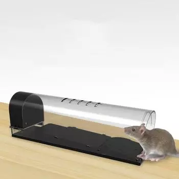 Пластиковая ловушка для мышей, домашняя автоматическая мышеловка, истребитель крыс и грызунов, экологически безопасная клетка для мыши, нетоксичная ловушка для живых мышей