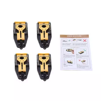 Пластиковая ловушка для мышей, ловушка для крыс, быстрый эффективный сейф для складской садовой кухни One Size чёрный