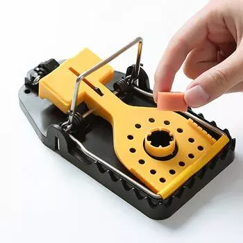 Пластиковая ловушка для мышей, ловушка для крыс, быстрый эффективный сейф для складской садовой кухни One Size чёрный